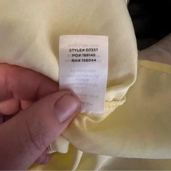 NWT Lulus Yellow Floral Corset Mini Dress Off Shoulder  Size XL Light Classy - Picture 6 of 6